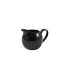 Genware Porcelain Black Jug 14cl/ 5oz pack of 6