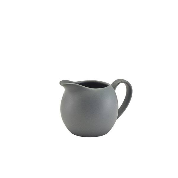 Genware Porcelain Matt Grey Jug 14cl/ 5oz pack of 6