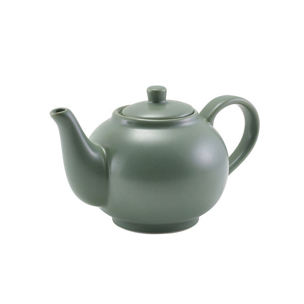 GenWare Porcelain Matt Sage Teapot 45cl/ 15.75oz Per Case of 6