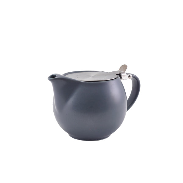 GenWare Porcelain Matt Grey Teapot with St/St Lid & Infuser 50cl/ 17.6oz Per Case of 6