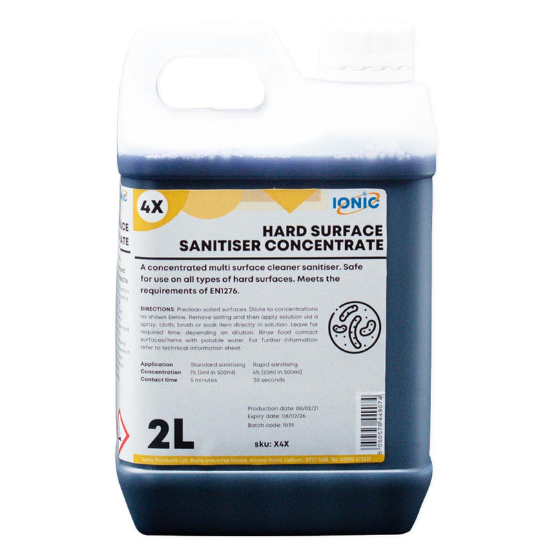 Cleaner Sanitiser concentrate X4X Per 2x2L
