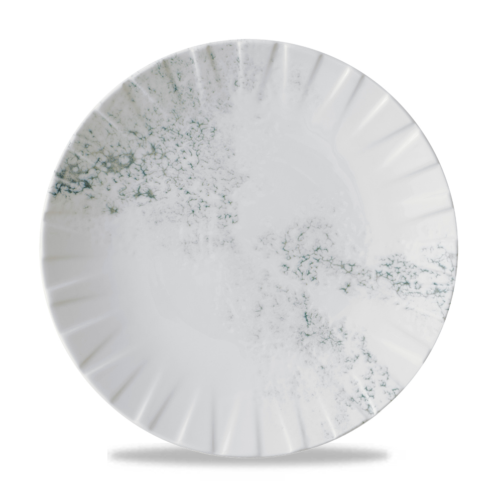 Smoke Grey Coupe Plate 10 3/4" Box 6