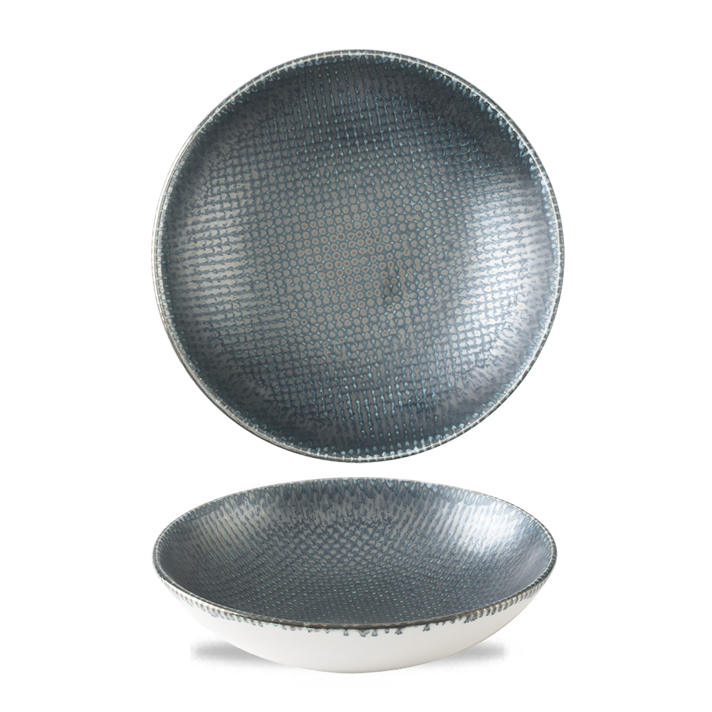 Astro Metallic Blue Evolve Coupe Bowl 7.25" Box 12