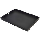 Solid Black Butlers Tray 64 x 48 x 4.5cm pack of 1