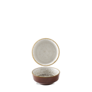 Cinnamon Brown Barley White  Kochi Shallow Bowl 9Oz Box 12