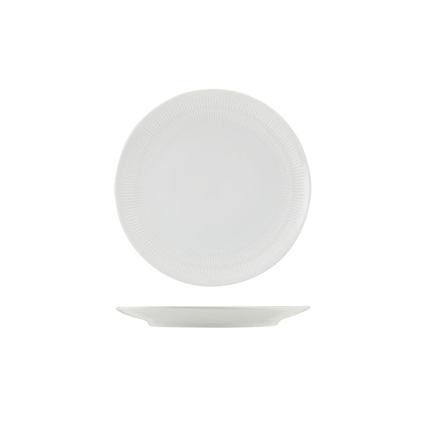 Incise Porcelain Solara Coupe Plate 23cm Per Case of 6