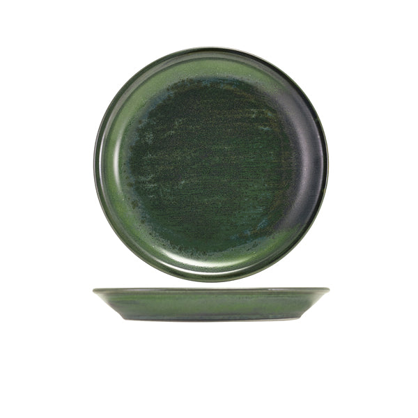 Terra Porcelain Aqua Green Coupe Plate 19cm Per Case of 6