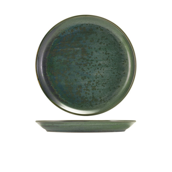 Terra Porcelain Aqua Green Coupe Plate 24cm Per Case of 6