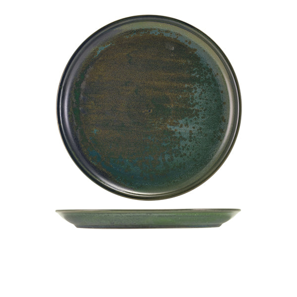 Terra Porcelain Aqua Green Coupe Plate 27.5cm Per Case of 6