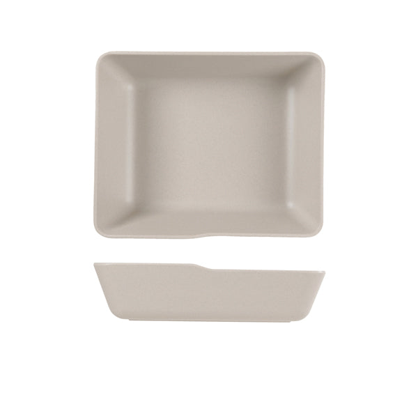 Sand Brown Copenhagen Melamine GN 1/2 Deep Dish 32.5 x 26.5 x 8cm Per Case of 1