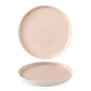 Stonecast Canvas Coral  Walled Plate 10 2/8" Box 6