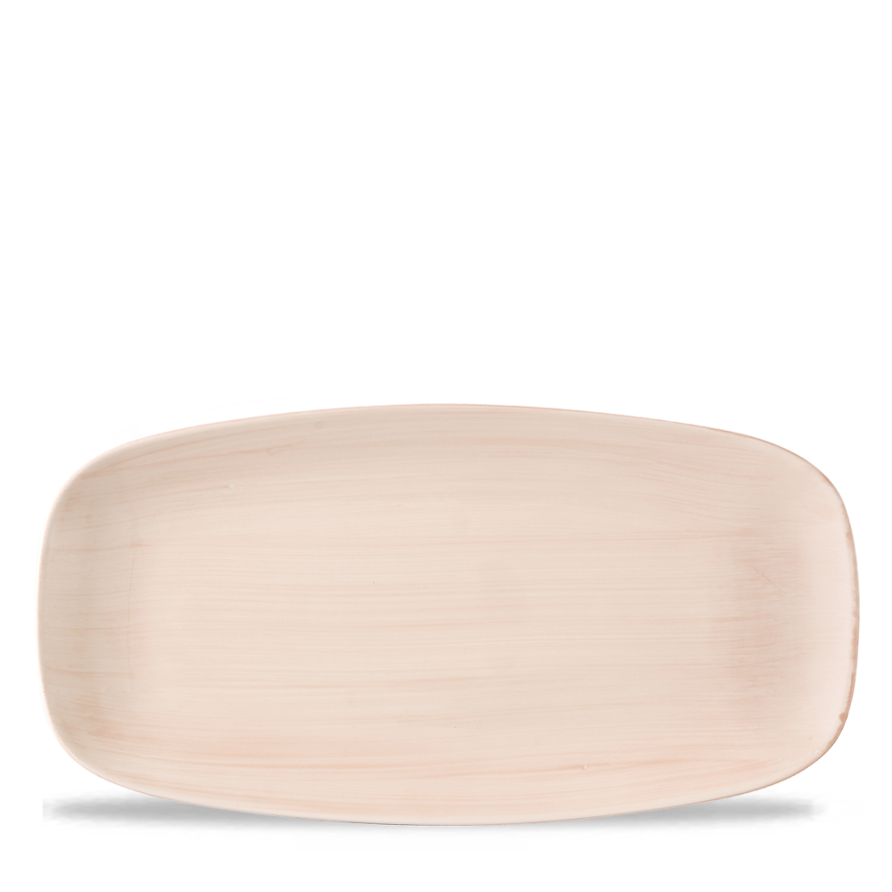 Stonecast Canvas Coral  Chefs Oblong Plate 11 3/4X6" Box 12