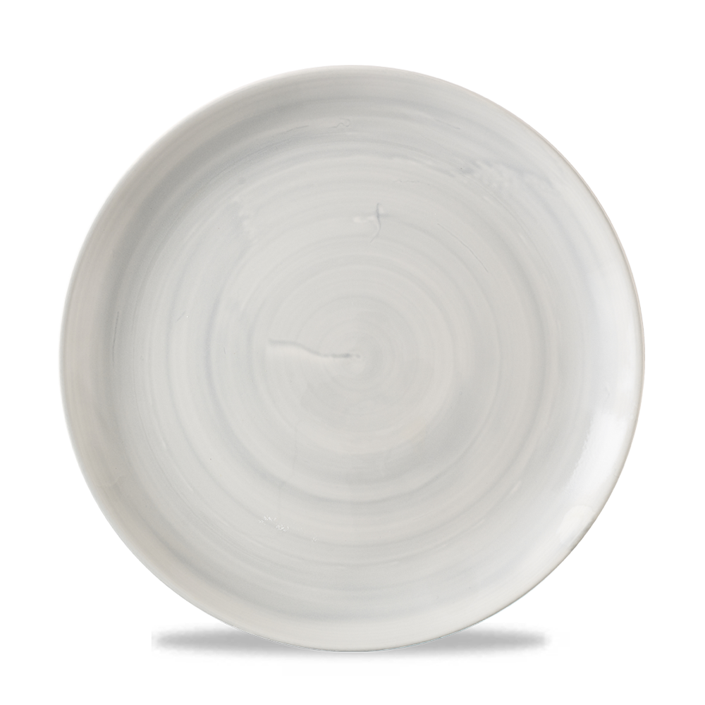 Stonecast Canvas Grey Evolve Coupe Plate 10.25" Box 12