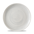 Stonecast Canvas Grey Evolve Coupe Plate 10.25" Box 12