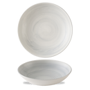 Stonecast Canvas Grey Evolve Coupe Bowl 9.75" Box 12