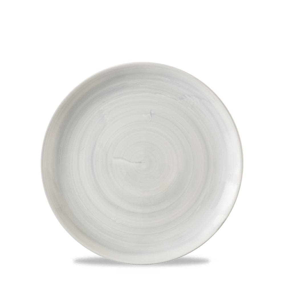 Stonecast Canvas Grey Evolve Coupe Plate 6.5" Box 12