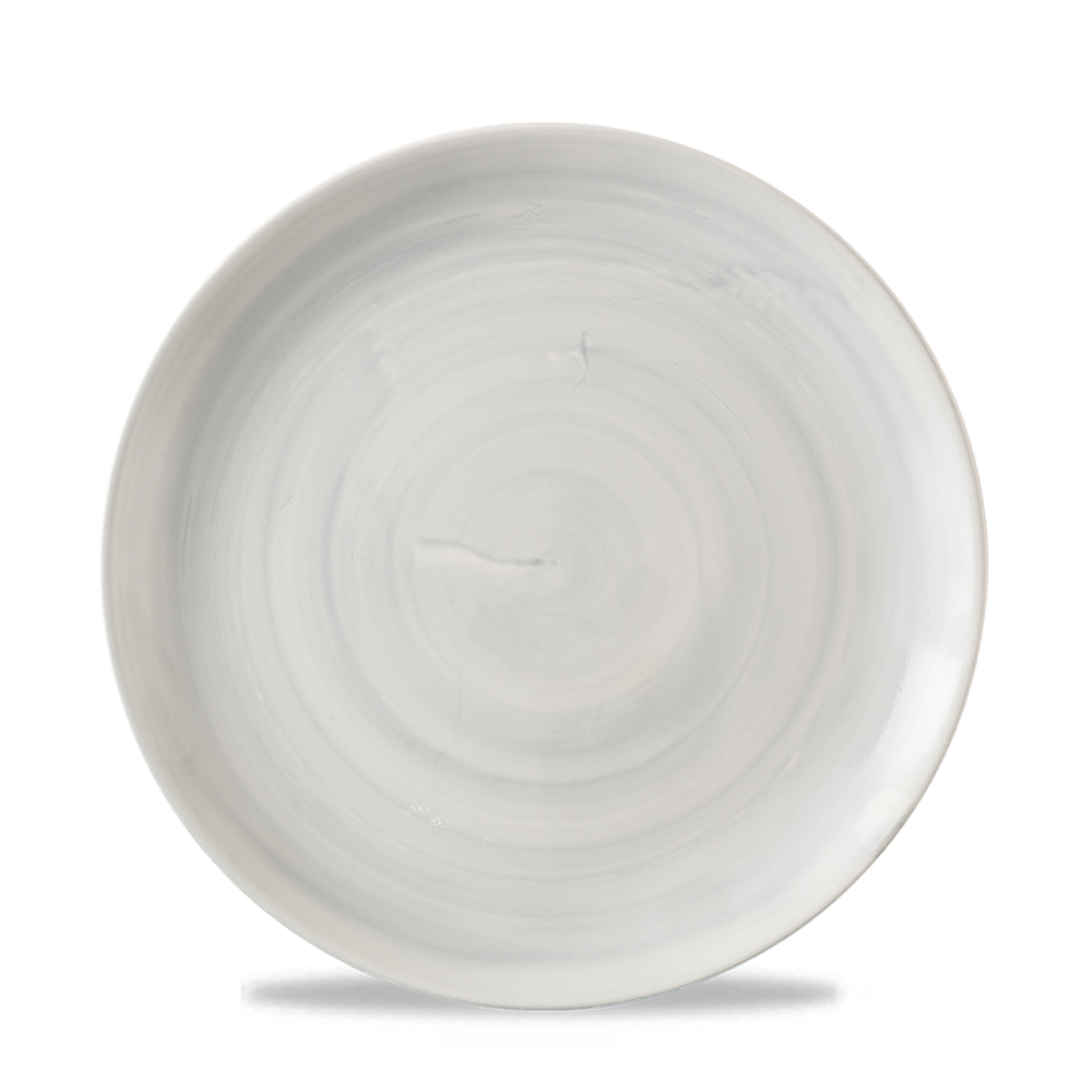 Stonecast Canvas Grey Evolve Coupe Plate 8.67" Box 12