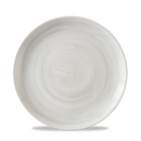 Stonecast Canvas Grey Evolve Coupe Plate 8.67" Box 12