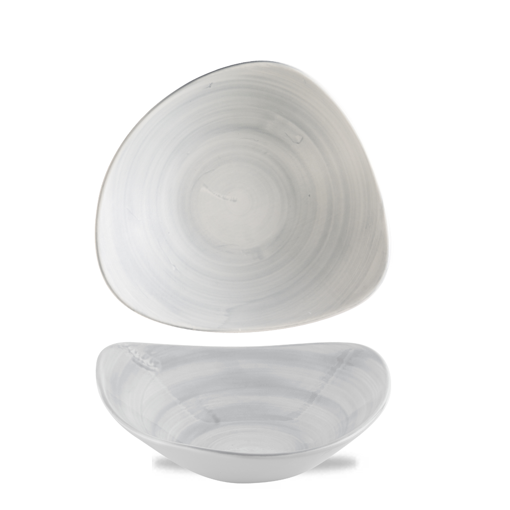 Stonecast Canvas Grey Lotus Bowl 9" Box 12