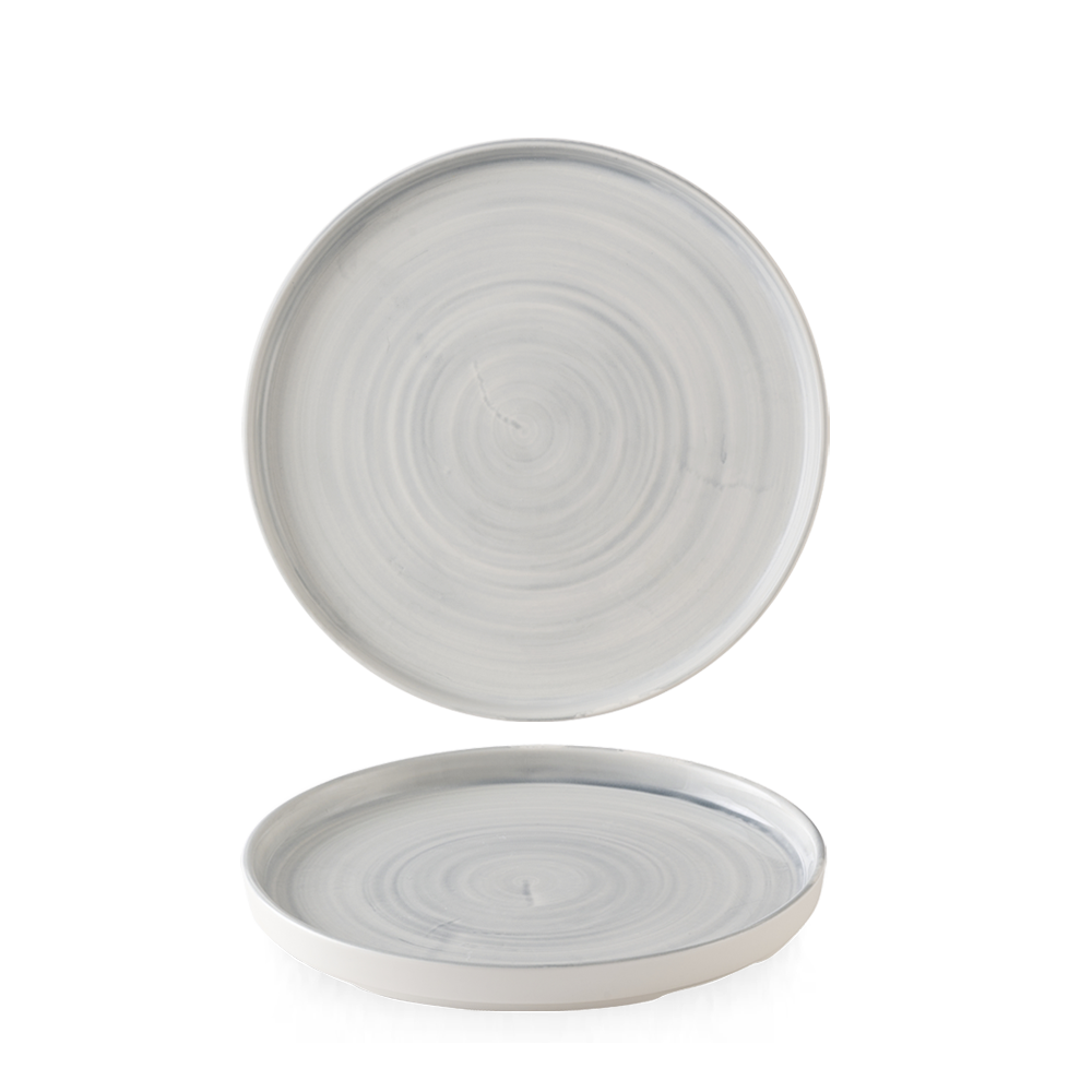 Stonecast Canvas Grey  Walled Plate 6.3" Box 6