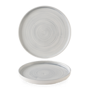 Stonecast Canvas Grey  Walled Plate 10 2/8" Box 6