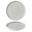 Stonecast Canvas Grey  Walled Plate 11" Box 6