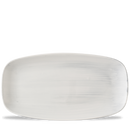 Stonecast Canvas Grey  Chefs Oblong Plate 13 7/8X7 3/8" Box 6