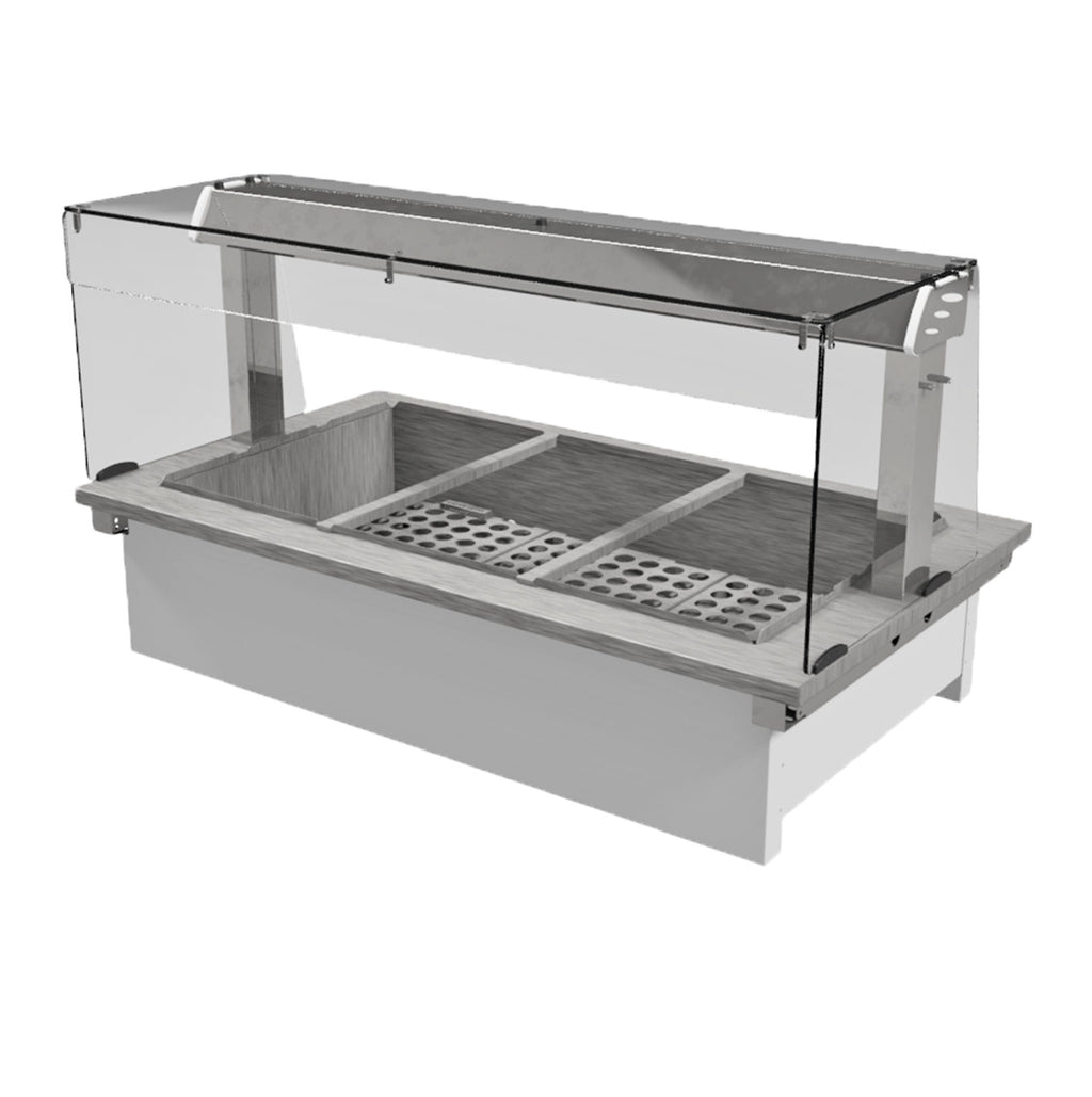 Moffat Drop In Bain Marie Wet Heat - Square Glass, Open Front ...