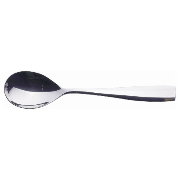 Genware Square Dessert Spoon 18/0 (Dozen) pack of 1