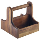 Small Dark Wood Table Caddy pack of 1