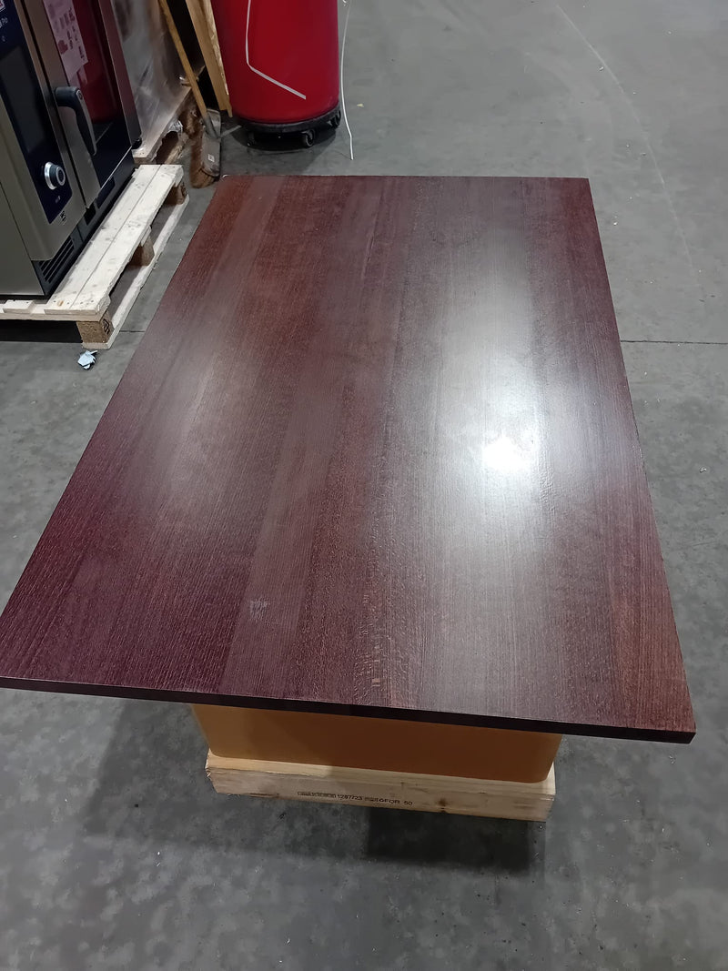Dark Wood Table Top 1100mm x 700mm Solid Wood