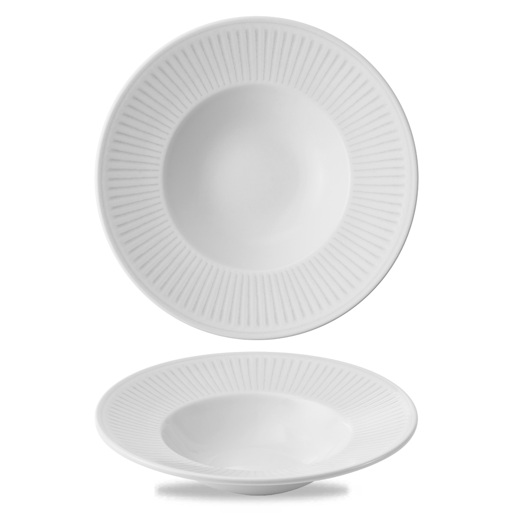 Era Grey Profile Wide Rim Bowl Med 9.4" Box 12