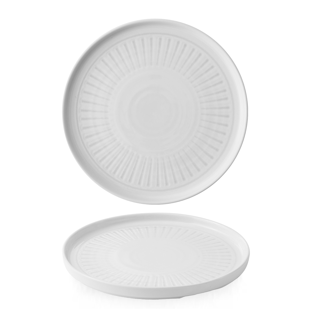 Era Grey  Walled Plate 10 2/8" Box 6