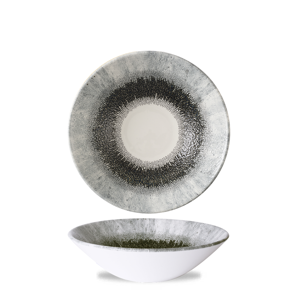 Studio Prints Fusion Black Evolve Deep Coupe Bowl 7 1/2" Box 6