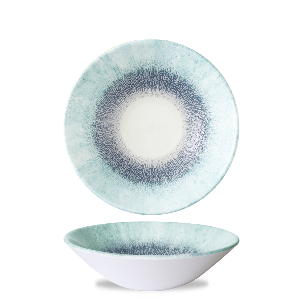 Studio Prints Fusion Blue Evolve Deep Coupe Bowl 8 2/3" Box 6