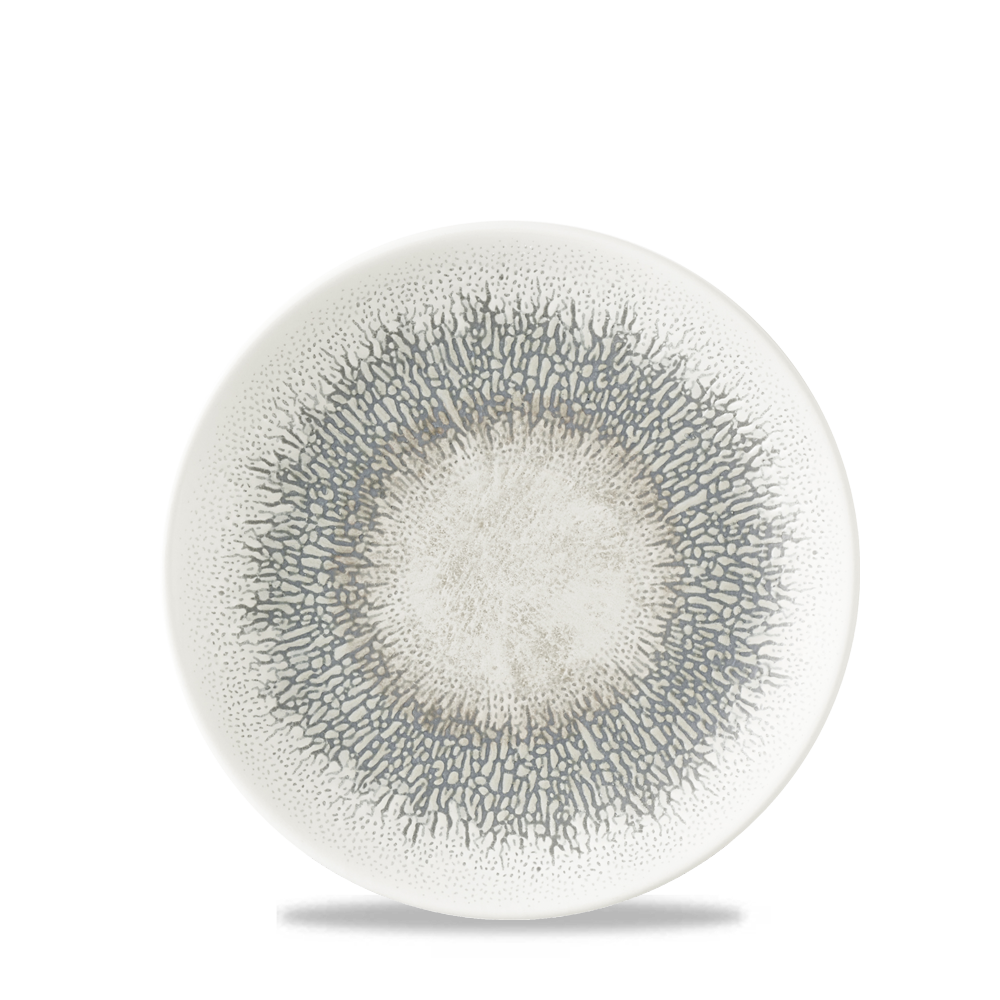 Studio Prints Fusion Grey Evolve Coupe Plate 6.5" Box 12