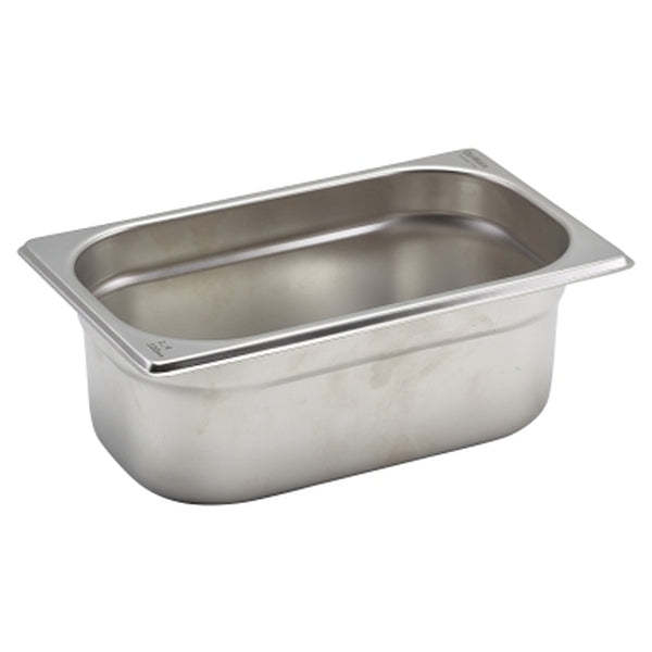 St/St Gastronorm Pan 1/4 - 100mm Deep pack of 1