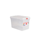 GenWare Clear Polypropylene Container GN1/4 150mm Per Case of 6