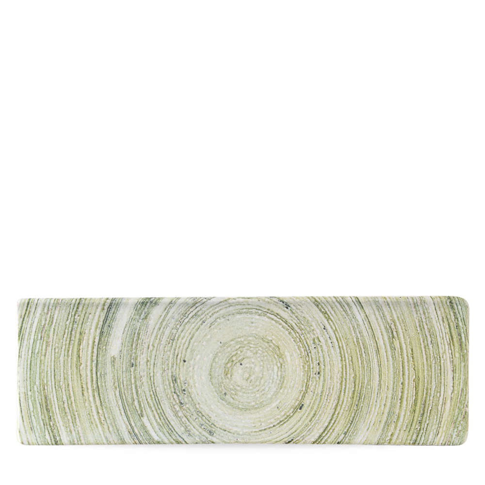 Elements Fern Oblong Plate 33X11Cm Box 6