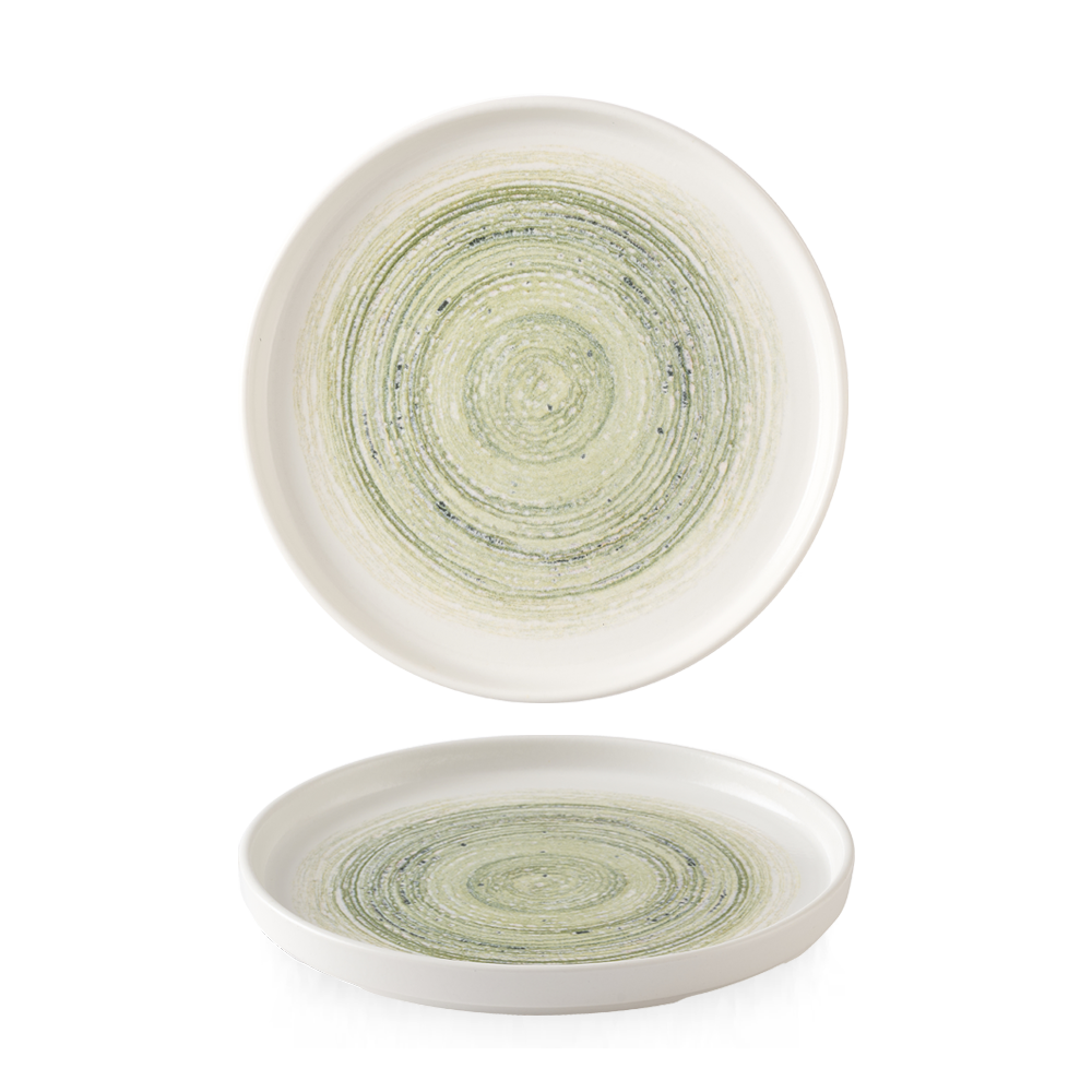 Elements Fern  Walled Plate 8.25" Box 6