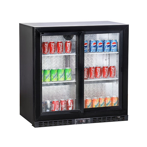 KOLDBOX KBC2 Double Hinged Glass Door Bottle Cooler