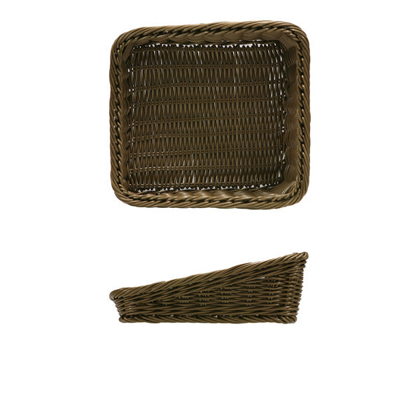 Polywicker Angled Basket 26.5 x 26.5 x 40/ 100mm pack of 1