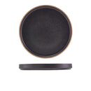 GenWare Kava Black Stoneware Presentation Plate 25cm Per Case of 6