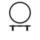 Black Luxor Metal Round Riser 28.5 x 7cm pack of 1
