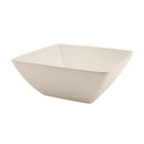 White Melamine Curved Square Bowl 26.2cm pack of 1