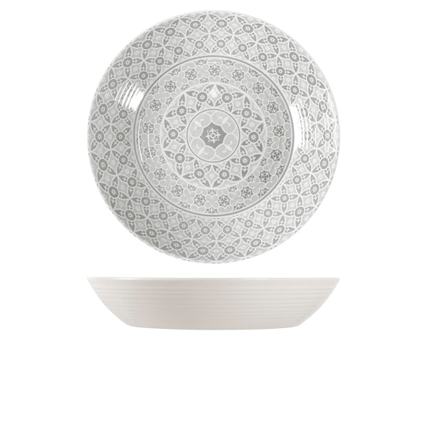 White Marrakesh Melamine Bowl 42.5 x 8cm Per Case of 1