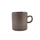 Terra Porcelain Black Fluted Mug 32cl/11.25oz Per Case of 6