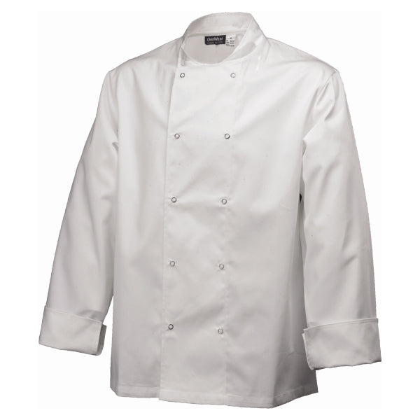 Basic Stud Jacket (Long Sleeve)White XL Size pack of 1