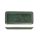 Terra Porcelain Aqua Green Narrow Rectangular Platter 31 x 14cm Per Case of 6