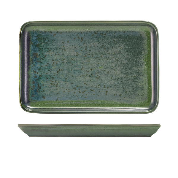 Terra Porcelain Aqua Green Rectangular Platter 30 x 20cm Per Case of 3